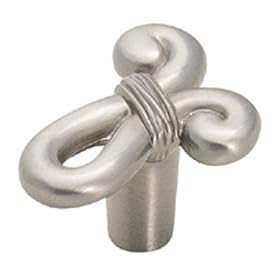 Amerock BP19250-G10 Cyprus 1-5 8-Inch Long by 1-1 4-Inch Wide Knot-Shaped Knob, Satin... by Amerock
