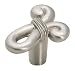 Amerock Cyprus 1-5/8-Inch Long by 1-1/4-Inch Wide Knot-Shaped Knob, Satin Nickel #BP19250-G10