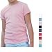 bella girl - 1x1 Rib Short Sleeve Crewneck T-shirt - 9001