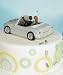 Honeymoon Bound Couple in Car Cake Topper