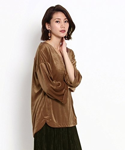 (オゾック) OZOC ドロップショルダーベロアプルオーバー 16219654