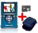 Kodak ZM2 blue Mini HD Video Camera Waterproof YouTube Camcorder +4GB MicroSD +Case Bundle