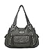 Scarleton Satchel Handbag for Women, Purses for Women, Shoulder Bags for Women, Tote Purse, H163524 - Grey