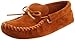 Minnetonka Men's Leather Laced Soft Leather Sole Moccasin