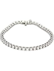 14K White Gold Diamond Tennis Bracelet - 7.00 Ct. -- LIFETIME WARRANTY