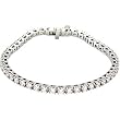 14K White Gold Diamond Tennis Bracelet - 7.00 Ct.