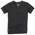 Firetrap Mens Ministry Y-Neck T-Shirt Dusk