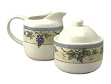 Pfaltzgraff Merlot Sugar and Creamer Set