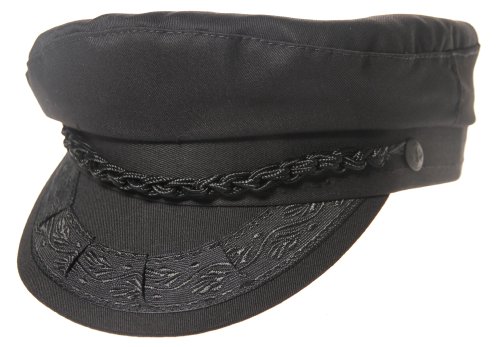 Aegean Authentic Greek Fisherman's Cap - Cotton - Black