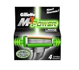 BRAUN 3559 Gillette M3 Power Replacement PowerGlide Razor Blades - 4 Pack