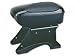 Produkt-Bild: FK Automotive FKMAL01 Mittelarmlehne FK - universal Staufach mit Antirutsch Gummieinlage und Dosenhalter, Kunststoff/Leder, schwarz/schwarz
