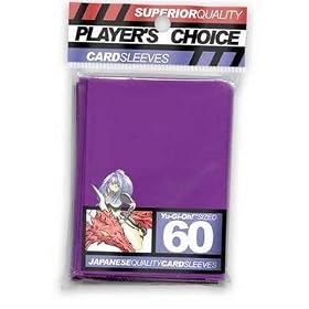 Player's Choice Yu-Gi-Oh! Purple Sleeves (Pack of 60) - Designed for Smaller Gaming CCGs - Deck Protectors - Ideal for YuGiOh! Trading Card Games