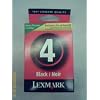 Lexmark Cartridge No. 4 - Print cartridge (photo) - 1 x black - 175 pages - LRP