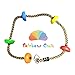 Rainbow Craft Colorful Climbing Rope for Kids Play 6.5ft with 5 Knotted Foot - Kids Rope, Ninja Rope, Climbing Rope for Swing Set Accessories