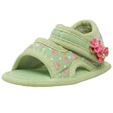 Pampili Infant/Toddler Nina/Camomila 379 Crib Shoe,Green,19 EU (US Infant 3 M)