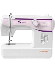 Siruba HSM-2212 Twin Needle Holder Sewing Machine for beginners, built-in 12 stitches with thread cutter, and 2 extra spool pins at rear