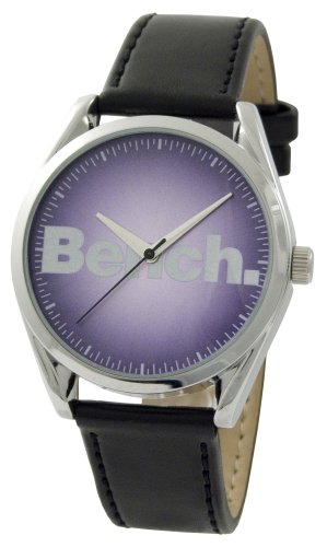 Bench Ladies Purple Dial Watch With Black Strap