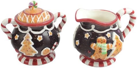 Sugar Bowl and Creamer, Ginderbread