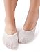 Vero Monte 4 Pairs Womens Cotton No Show Liner Socks *Silicon Non-slip Grip*