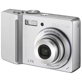 Samsung L73 Digital Camera - Metal Body, Smart Touch - Silver - (7.2MP, 3 x Optical Zoom)