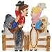 Mwah- Rodeo Couple Kissing Salt & Pepper Shaker Set