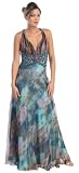 Ball Gown Elegant Prom Printed Dress #2643