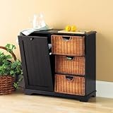 IMAGE OF Trash Bin Storage Table in White KA9467