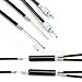 Surepromise BMX Gyro Brake Cables (Complete Set) Front and Rear (Upper and Lower) Spinner Rotor Black