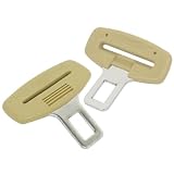 2 Pcs Beige Car Seat Belt Buckle Alarm Stopper Canceller Eliminator For Chevrolet Aveo Avalanche Camaro Cruze HHR Volt Equinox Suburban Tahoe Traverse Avalanche Colorado Silverado Trailblzer 4 Door