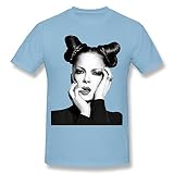 PASSIONC Men's Shirley Manson T-shirt SkyBlue S