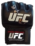 Hatsu Hioki Autographed Official UFC Fight Glove W/PROOF, Picture of Hatsu Signing For Us, UFC, MMA, Ultimate Fighting Championship, Japanese, Featherweight, Mixed Martial Arts, Pride
