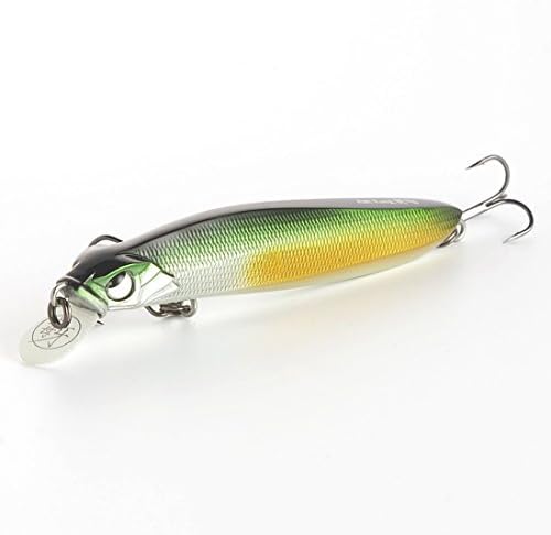 New 3D Lurefans Minnow Jerkbait Shiner Floating Suspending Fishing Lure Hooks Shallow Water Pike Bait Teal Green