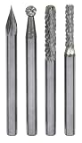 Gyros 4-Piece Carbide Cutters - Ceramic Tile Cutter Set, 1/8 shanks