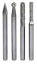 Gyros 46-94004 Carbide Cutter Set - 4 pc Set. For Dremel Type Tools