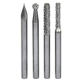 Gyros 46-94004 Carbide Cutter Set - 4 pc Set. For Dremel Type Tools