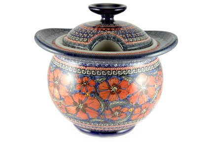 Polish Pottery Jungle Flower Soup Tureen