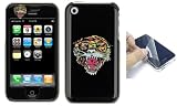 Tiger Designer Snap-On Case Cover with Screen Protector Shield ALL for Apple iPhone 4gb 8gb 16gb 1st Generation ONLY (iPhone NOT included)