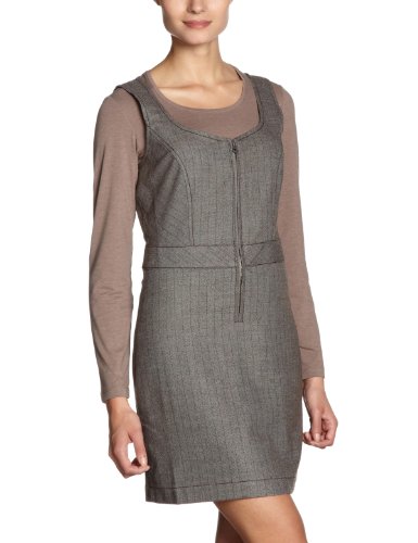 edc by ESPRIT Damen Kleid (knielang), kariert 091CC1E012, Gr. 34, Braun (brown colorway 29 Preisvergleich