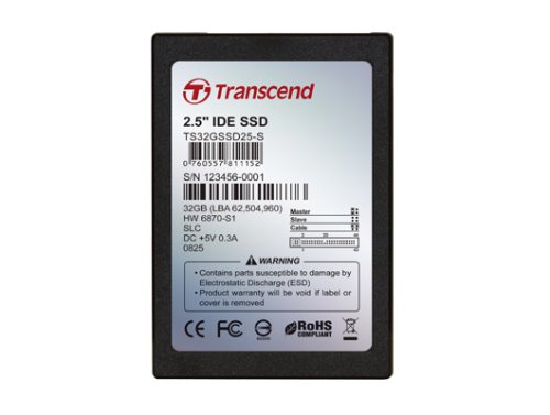 Transcend 2.5 Solid State Disk - Solid state drive - 32 GB - internal - 2.5 - IDE/ATA