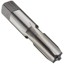 Union Butterfield 1542(NPS) High-Speed Steel Pipe Tap, Uncoated (Bright) Finish, Round Shank with Square End