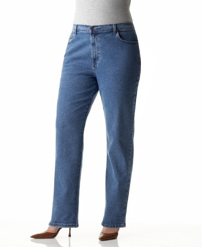 4188rfc0jqL Styleco. Plus Size Jeans Straight Leg Medium Stone