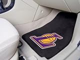 Caseys Distributing 4610409301 Los Angeles Lakers Printed Carpet Car Mat 2 Piece Set