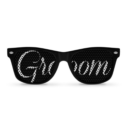 GROOM Black Retro Party Sunglasses