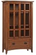 Artisan Multicolormedia Cabinet, 52"HX31"WX13"D, LIGHT OAK