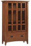 Artisan Multicolormedia Cabinet, 52"HX31"WX13"D, LIGHT OAK