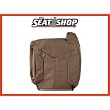 00 01 02 GMC Sierra Med Neutral Leather Seat Cover LH top by The Seat Shop
