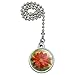 GRAPHICS & MORE Christmas Holiday Poinsettia Flower Crown Ceiling Fan and Light Pull Chain