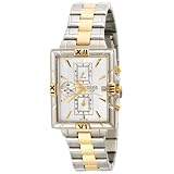 Pulsar Mens Chronograph Dress Sport Rectangular Silver Dial Two-Tone Watch #PF8290 by Pulsar