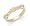 14k Yellow Gold Diamond 3 Heart Ring (1/5 cttw, H-I Color, SI1-SI2 Clarity), Size 5