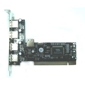 Carte PCI - 5 ports USB 2,0 - CHIPSET VIA - Haut de Gamme